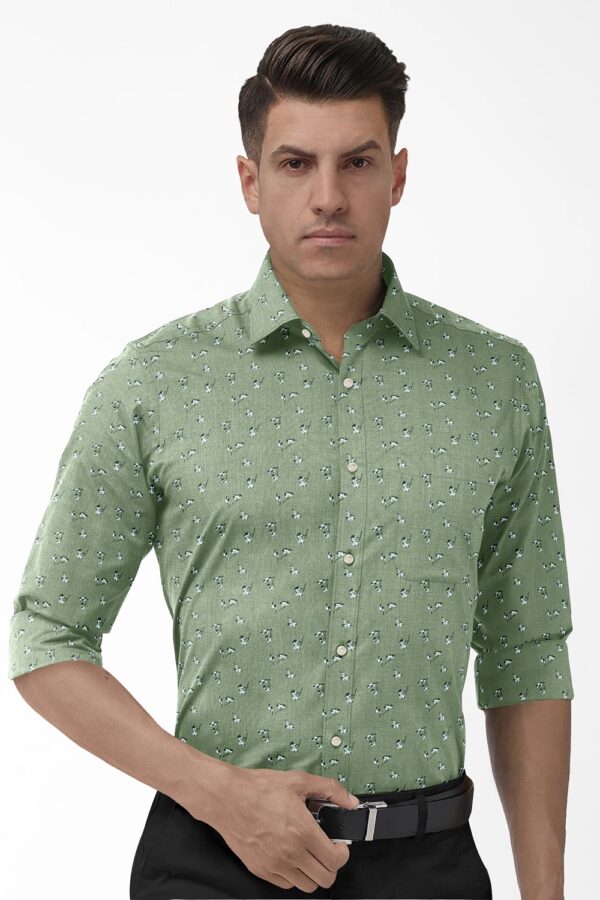 sri kumaran stores men perri alley green full sleeve shirt 2