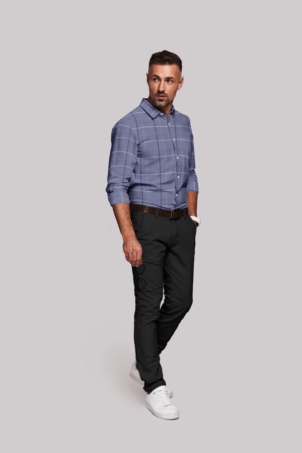 sri kumaran stores men perri alley grey checker full sleeve shirt 1 2