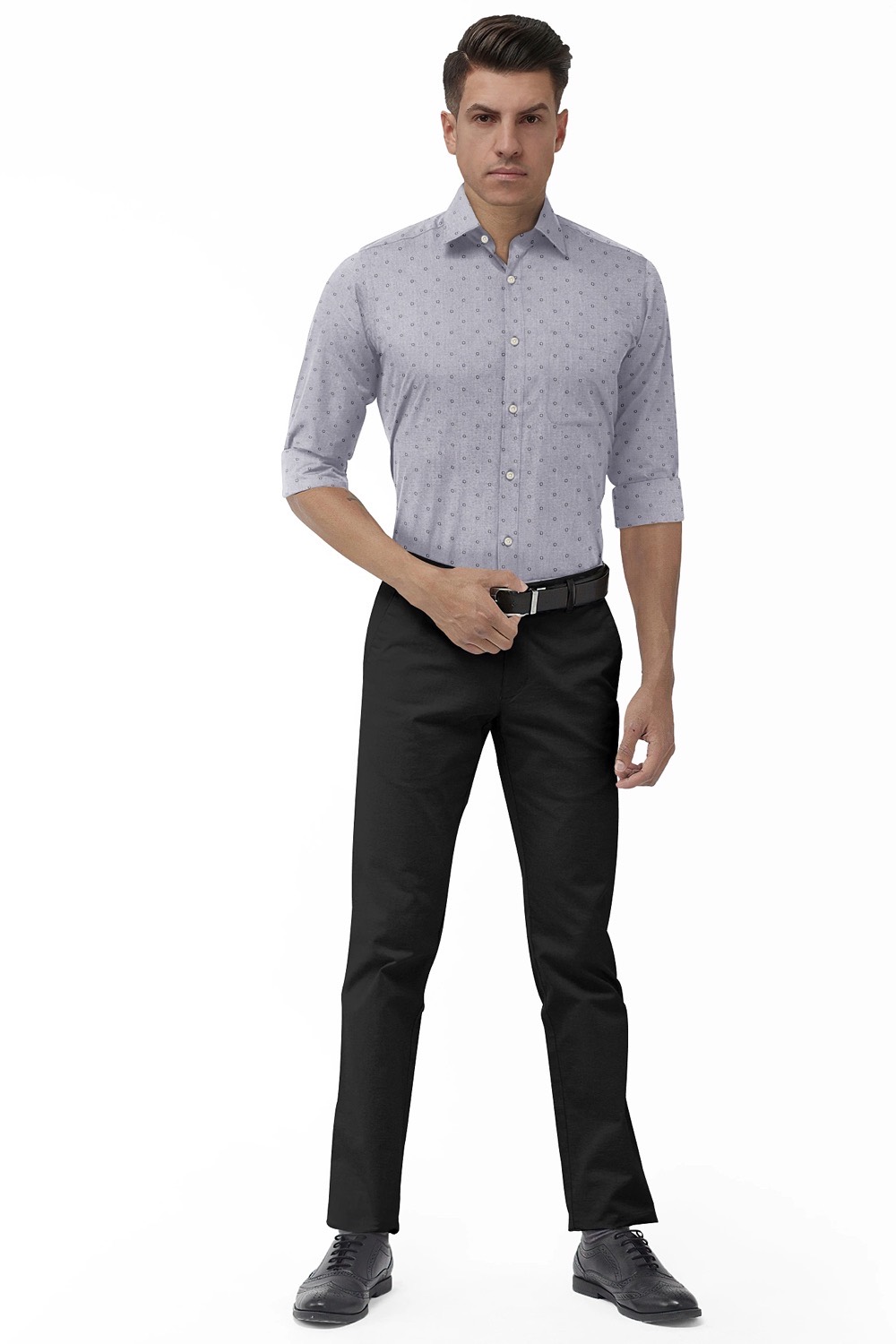 sri kumaran stores men perri alley grey design full sleeve shirt 1