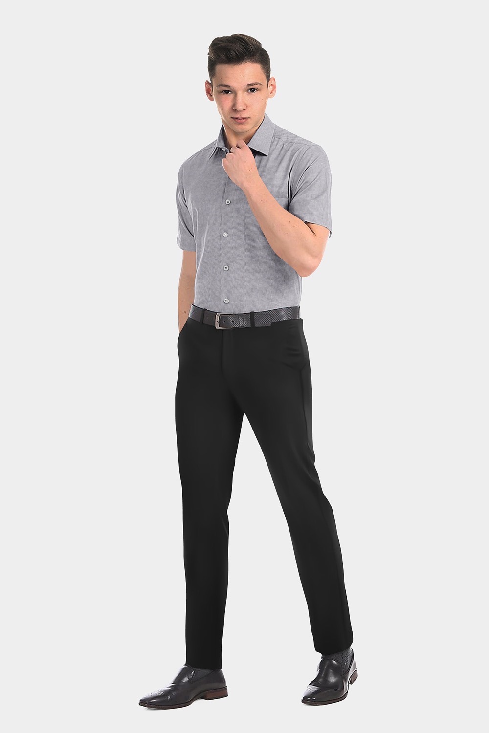 sri kumaran stores men perri alley grey full sleeve shirt 1