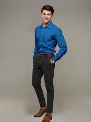 sri kumaran stores men perri alley ink blue full sleeve shirt 1
