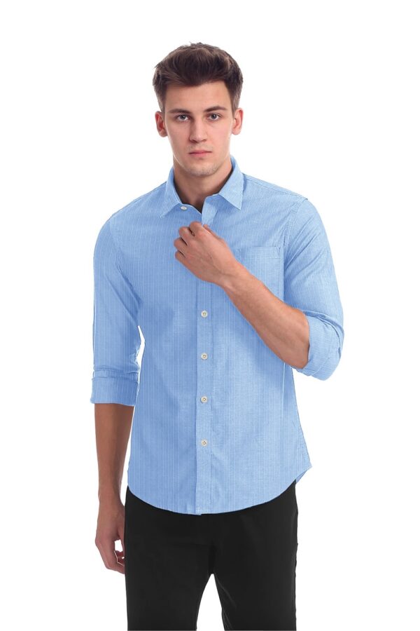 sri kumaran stores men perri alley light blue full sleeve shirt 2