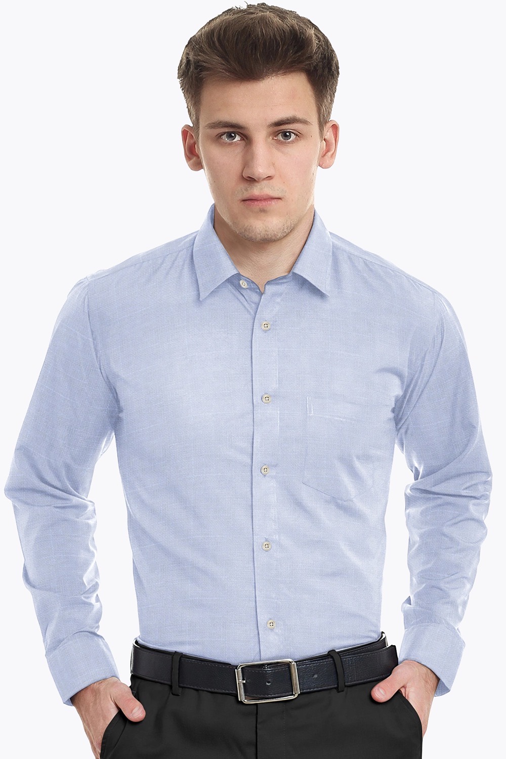 sri kumaran stores men perri alley light blue full sleeve shirt 2