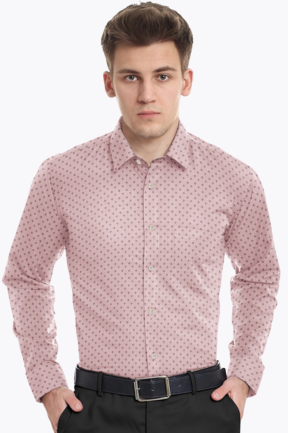sri kumaran stores men perri alley light pink design full sleeve shirt 2