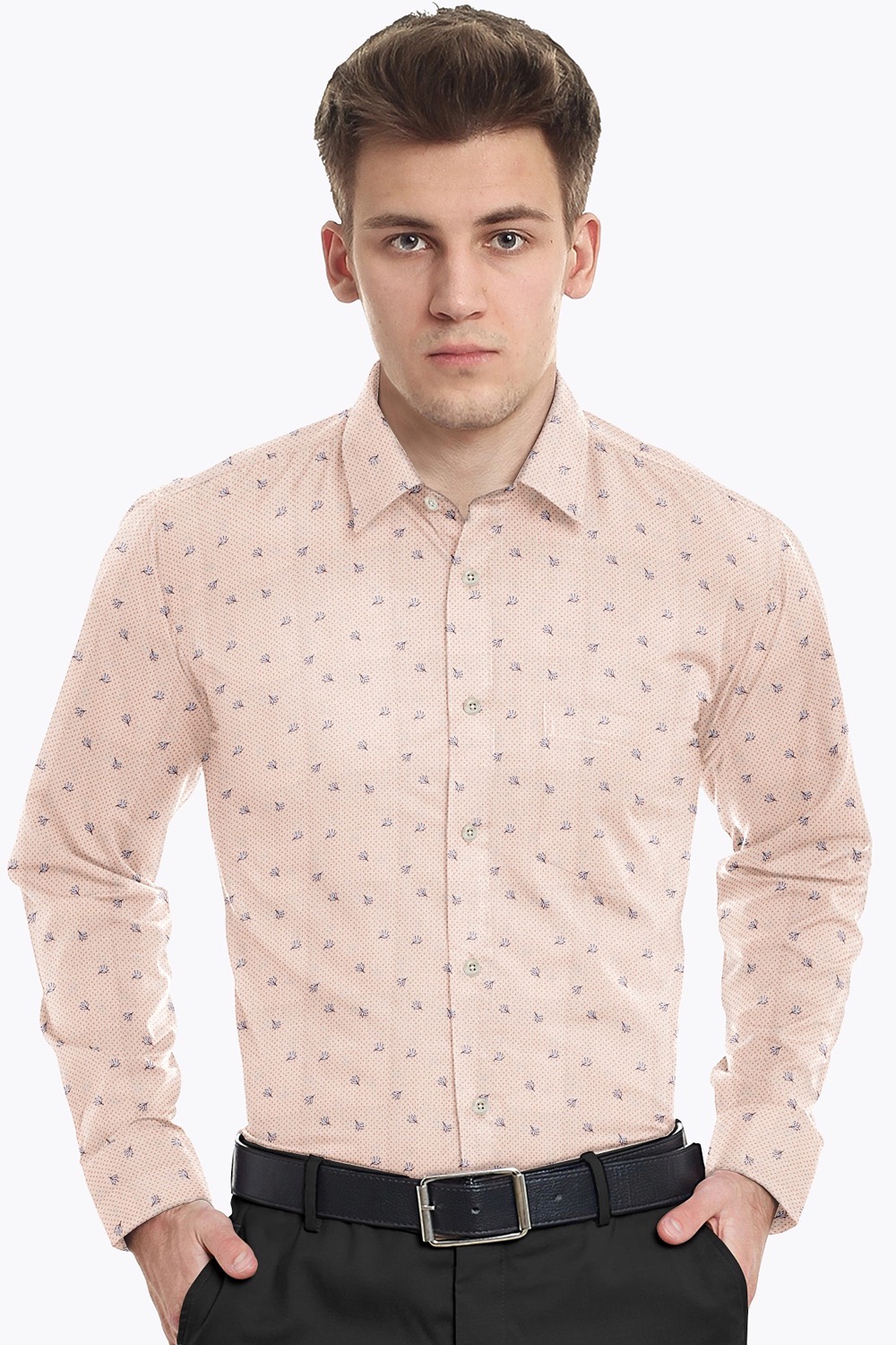 sri kumaran stores men perri alley orange full sleeve shirt 2