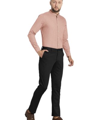 sri kumaran stores men perri alley peach design full sleeve shirt 1