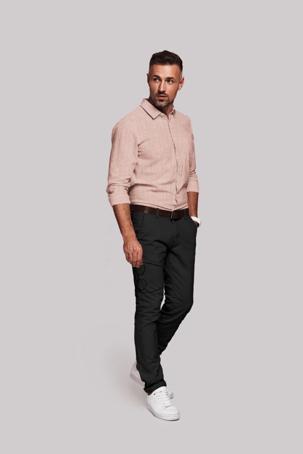 sri kumaran stores men perri alley peach full sleeve shirt 2