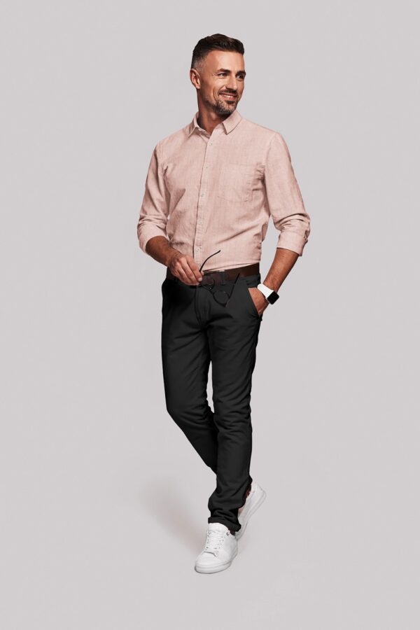sri kumaran stores men perri alley peach full sleeve shirt 3