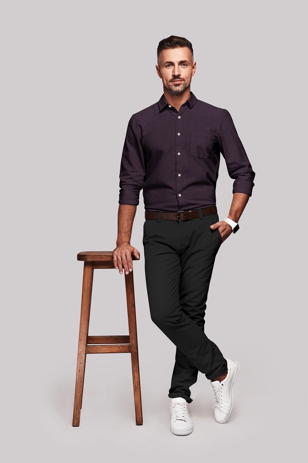 sri kumaran stores men perri alley purple full sleeve shirt 1