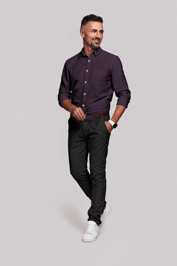 sri kumaran stores men perri alley purple full sleeve shirt 3