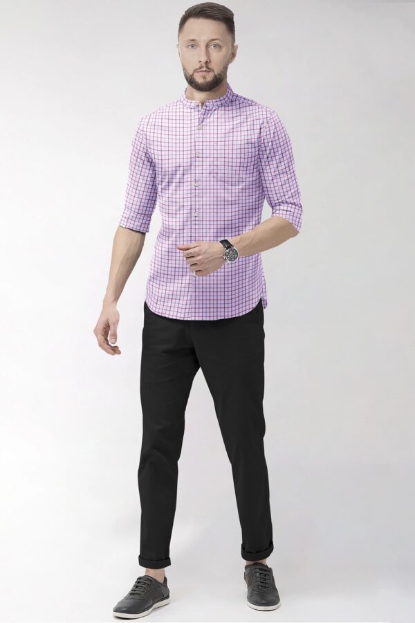 sri kumaran stores men perri alley red checker full sleeve shirt 1