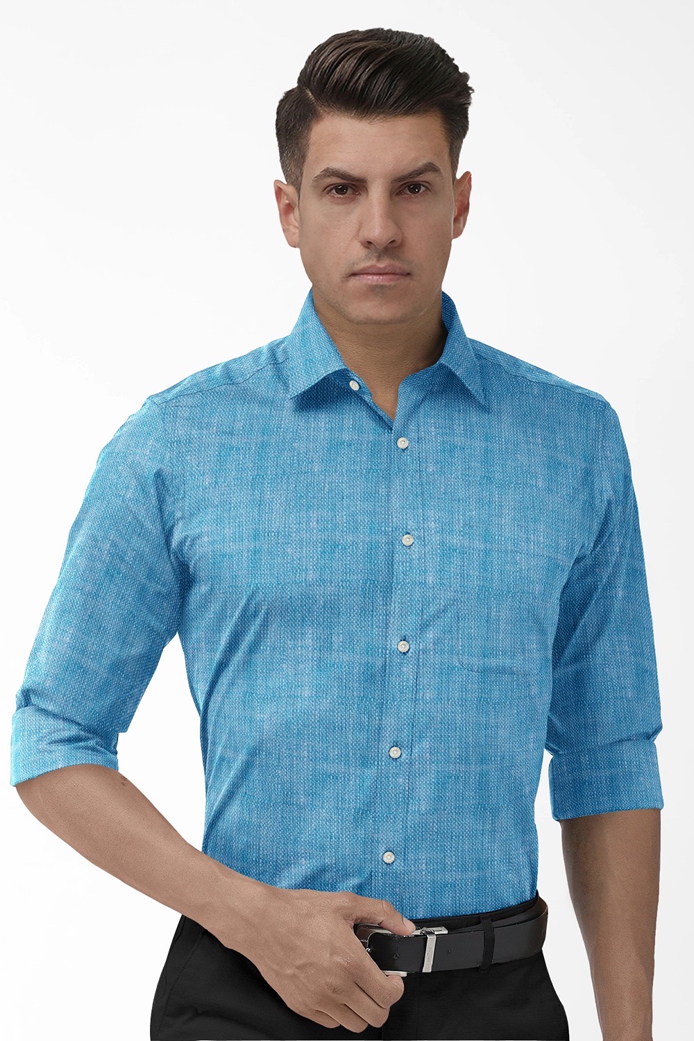 sri kumaran stores men perri alley sky blue full sleeve shirt 2