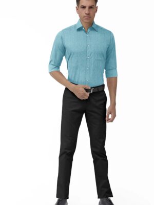 sri kumaran stores men perri alley turquoise blue full sleeve shirt 1