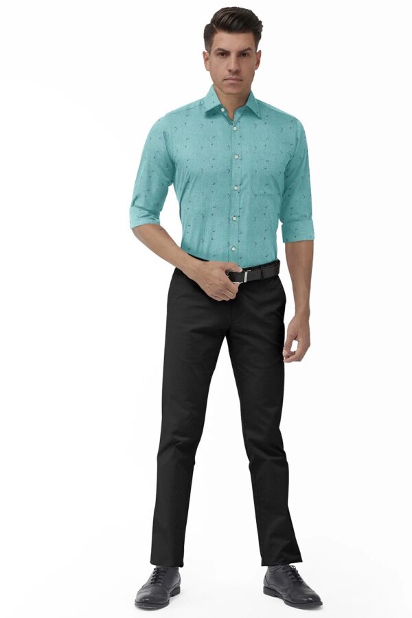 sri kumaran stores men perri alley turquoise blue full sleeve shirt 1 1