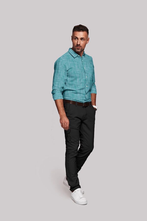 sri kumaran stores men perri alley turquoise green full sleeve shirt 2