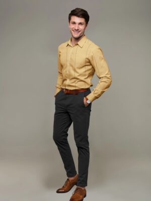 sri kumaran stores men perri alley yellow full sleeve shirt 1