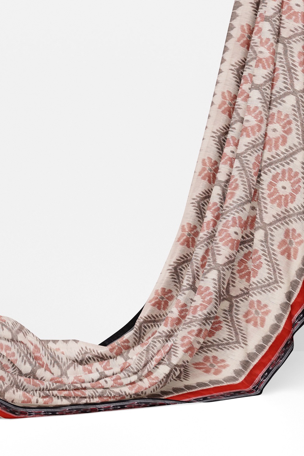 sri kumaran stores 102022 pochampalli cotton white saree with black border 4 3