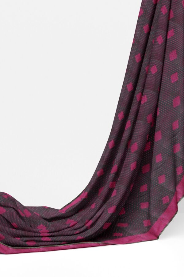 sri kumaran stores 102022 pure cotton dark pink saree with pink border 1 3