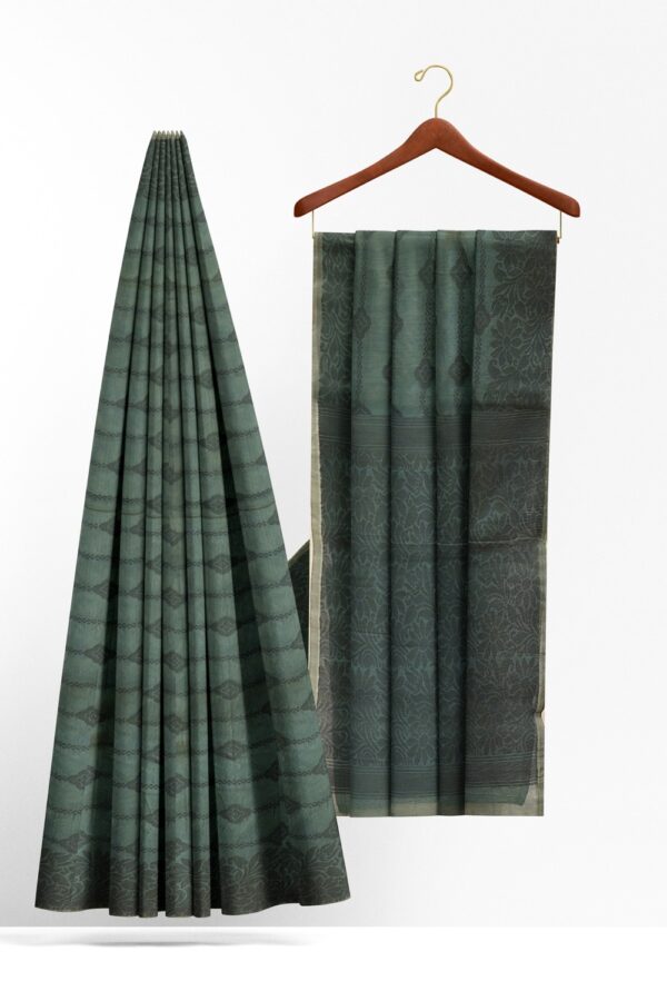 sri kumaran stores 102022 pure cotton grey saree with grey border 1 2