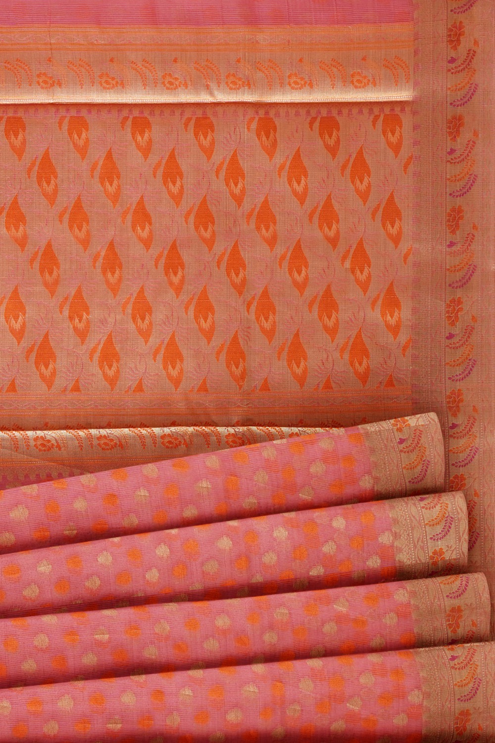 sri kumaran stores chentheri cotton saree red saree with brown border 5