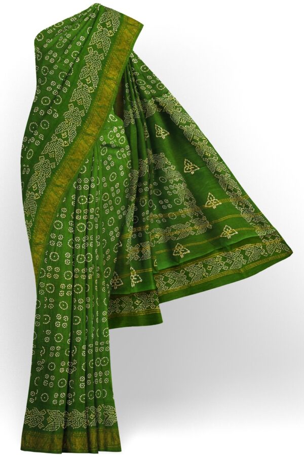 sri kumaran stores chungudi cotton saree grass green saree with zari border 120221213