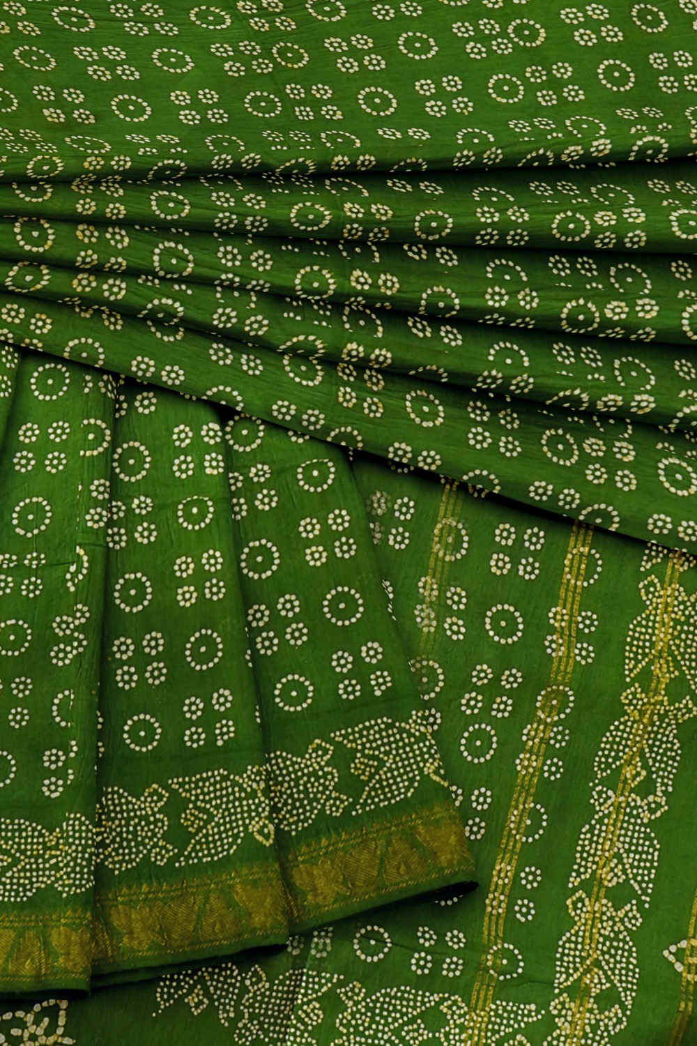 sri kumaran stores chungudi cotton saree grass green saree with zari border 420221213