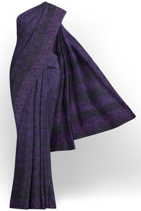 sri kumaran stores chungudi cotton saree indigo blue saree with allover design 120221213