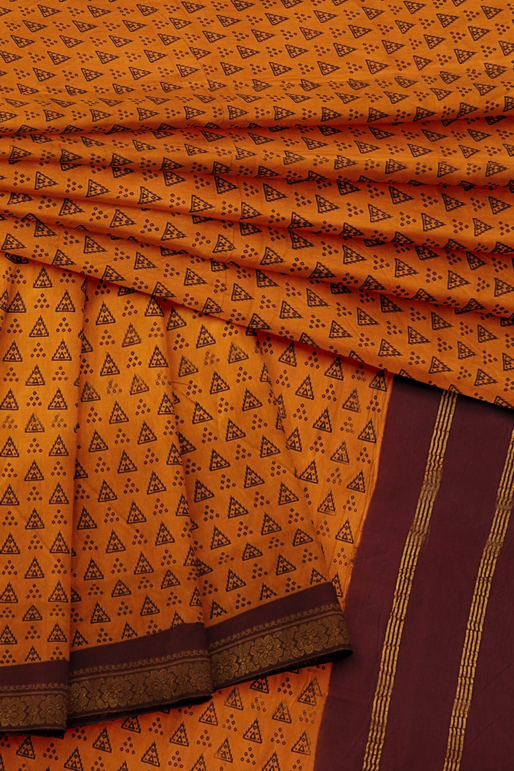 sri kumaran stores chungudi cotton saree mango yellow saree with maroon border 420221213