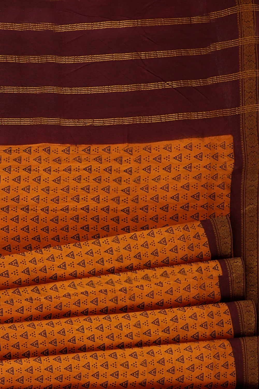 sri kumaran stores chungudi cotton saree mango yellow saree with maroon border 520221213