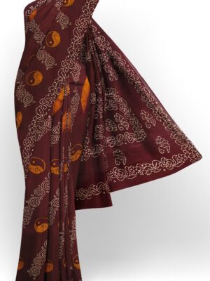 sri kumaran stores chungudi cotton saree maroon saree with allover design 120221213