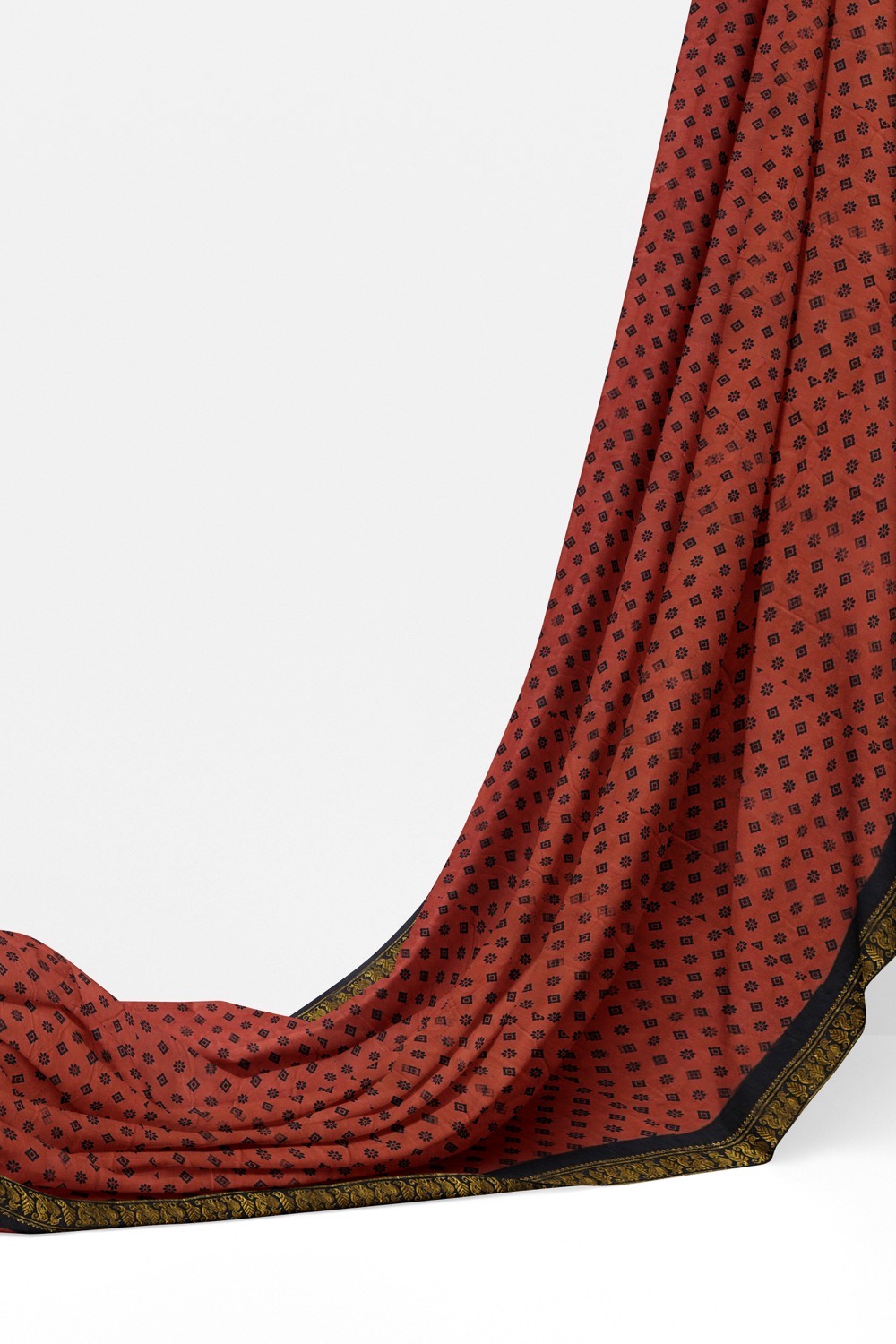 sri kumaran stores chungudi cotton saree pale red saree with dark blue zari border 320221213