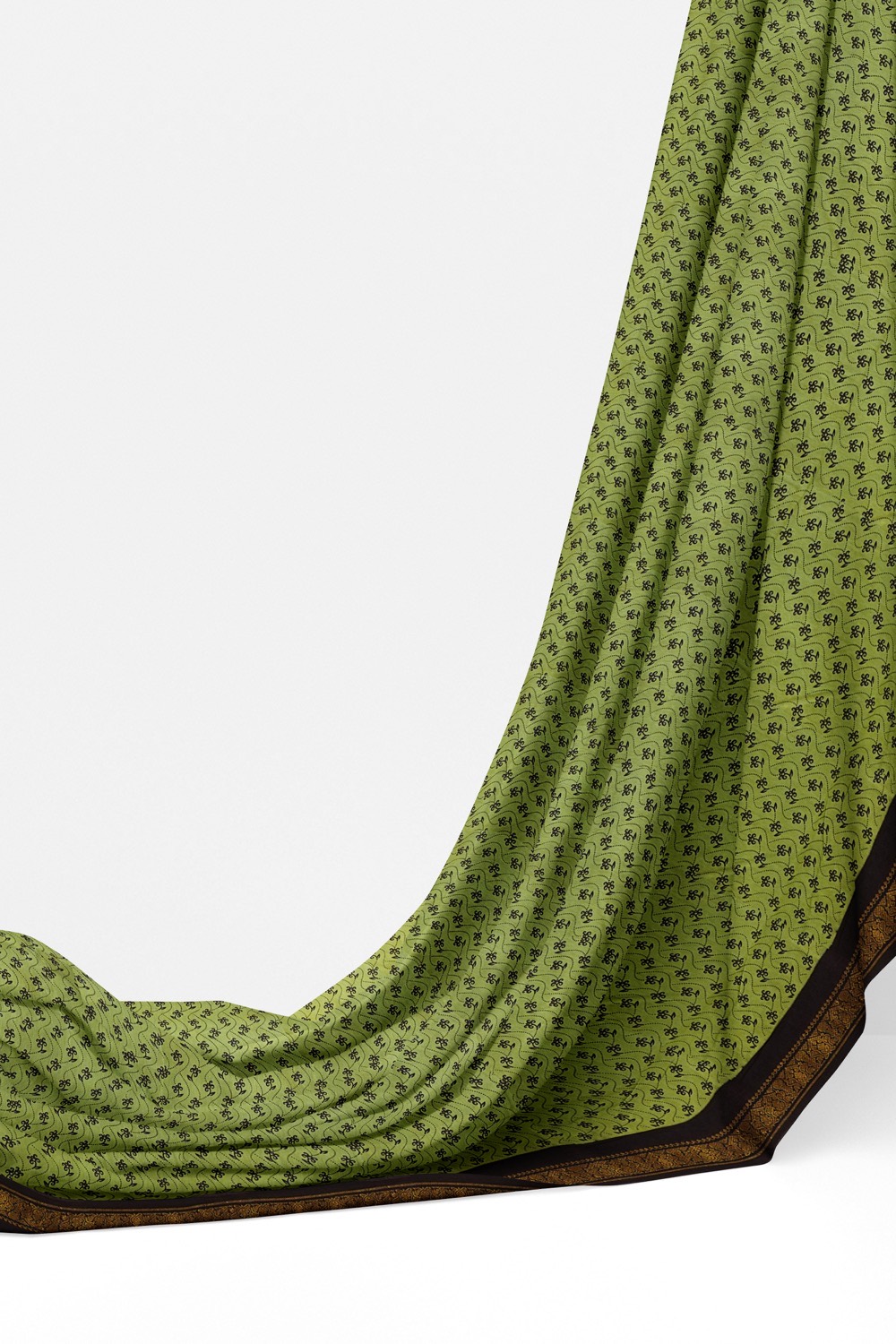 sri kumaran stores chungudi cotton saree pista green saree with one side zari border 320221213