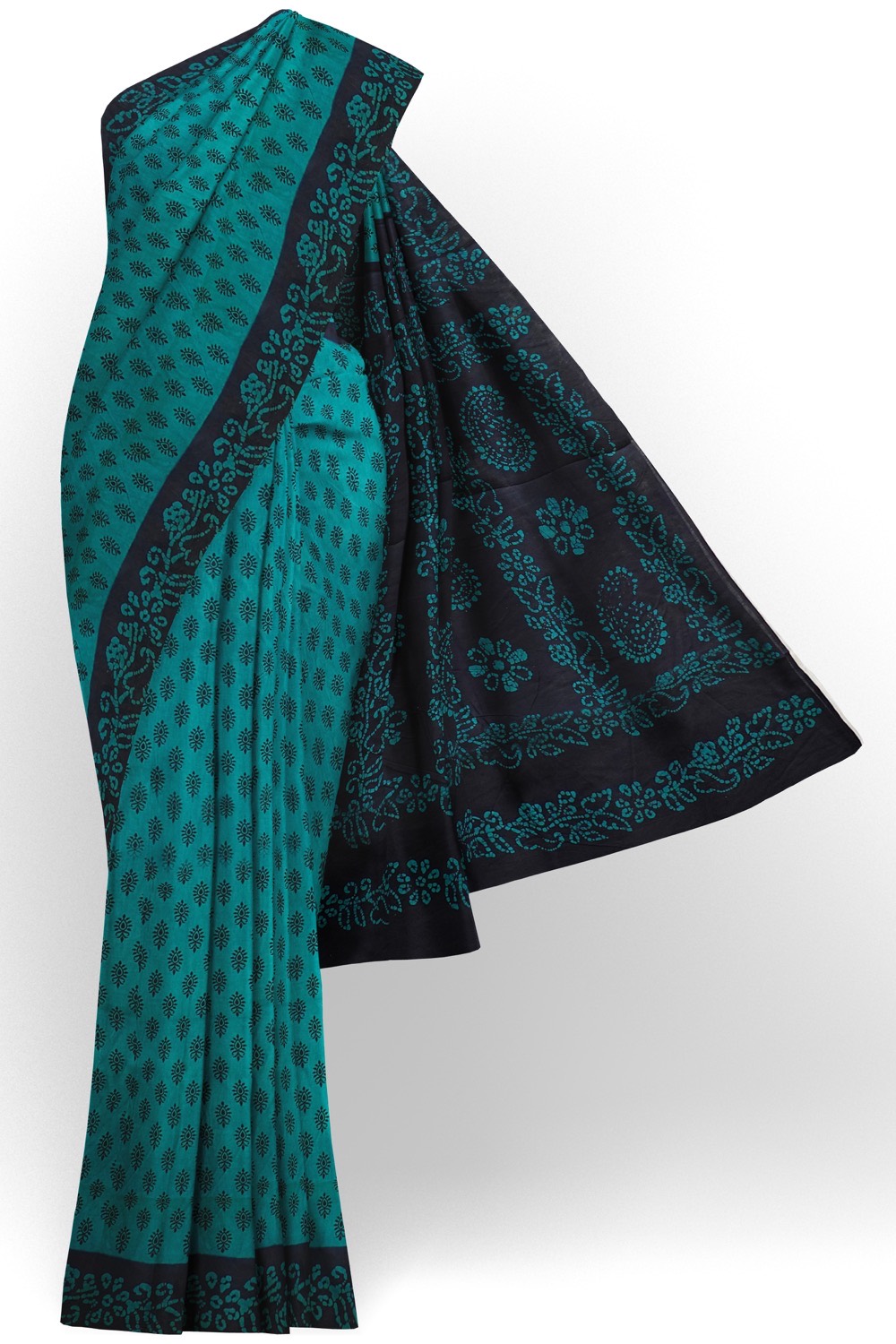 sri kumaran stores chungudi cotton saree sky blue saree with dark blue border 120221213
