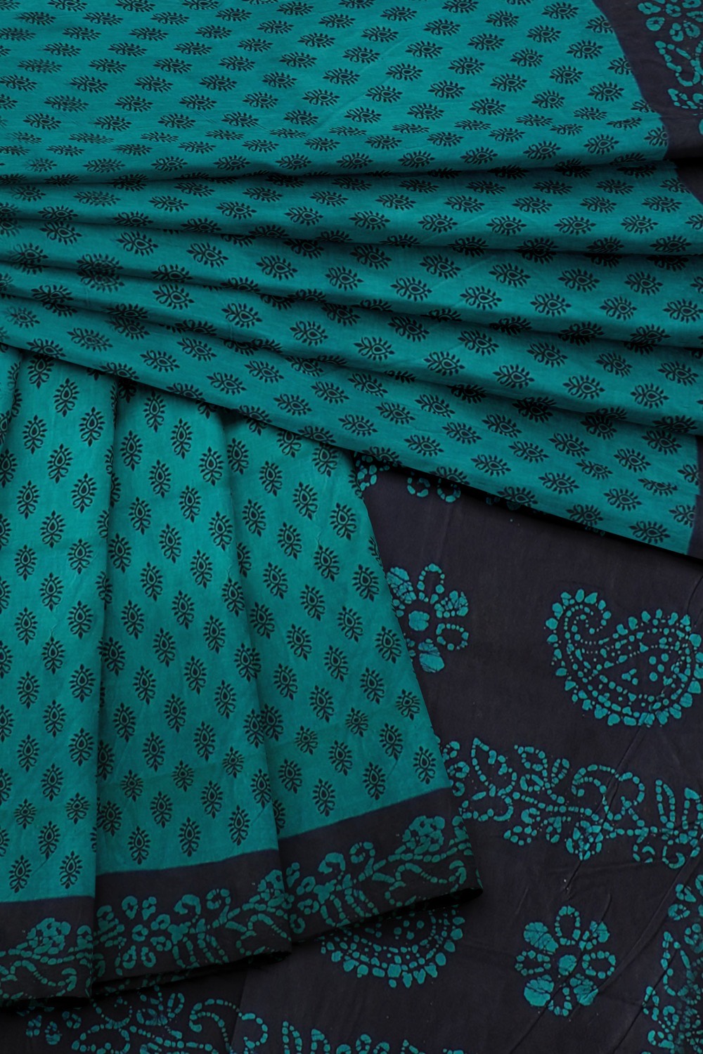 sri kumaran stores chungudi cotton saree sky blue saree with dark blue border 420221213