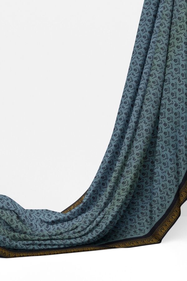 sri kumaran stores chungudi cotton saree steel blue saree with dark blue border 320221213