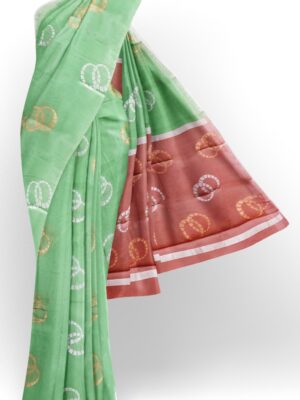 sri kumaran stores cikocotton saree light green saree with light green border 120221213