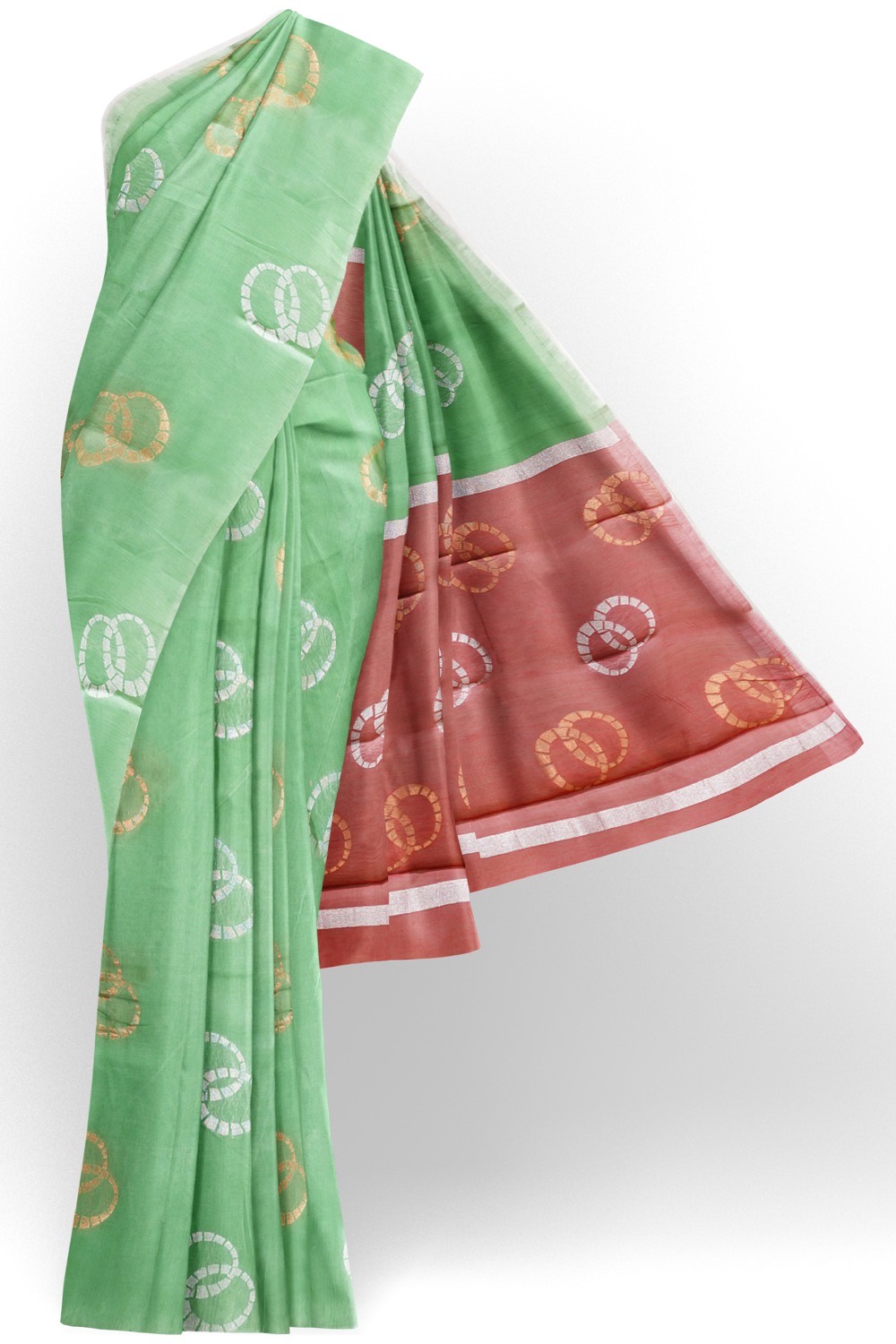 sri kumaran stores cikocotton saree light green saree with light green border 120221213
