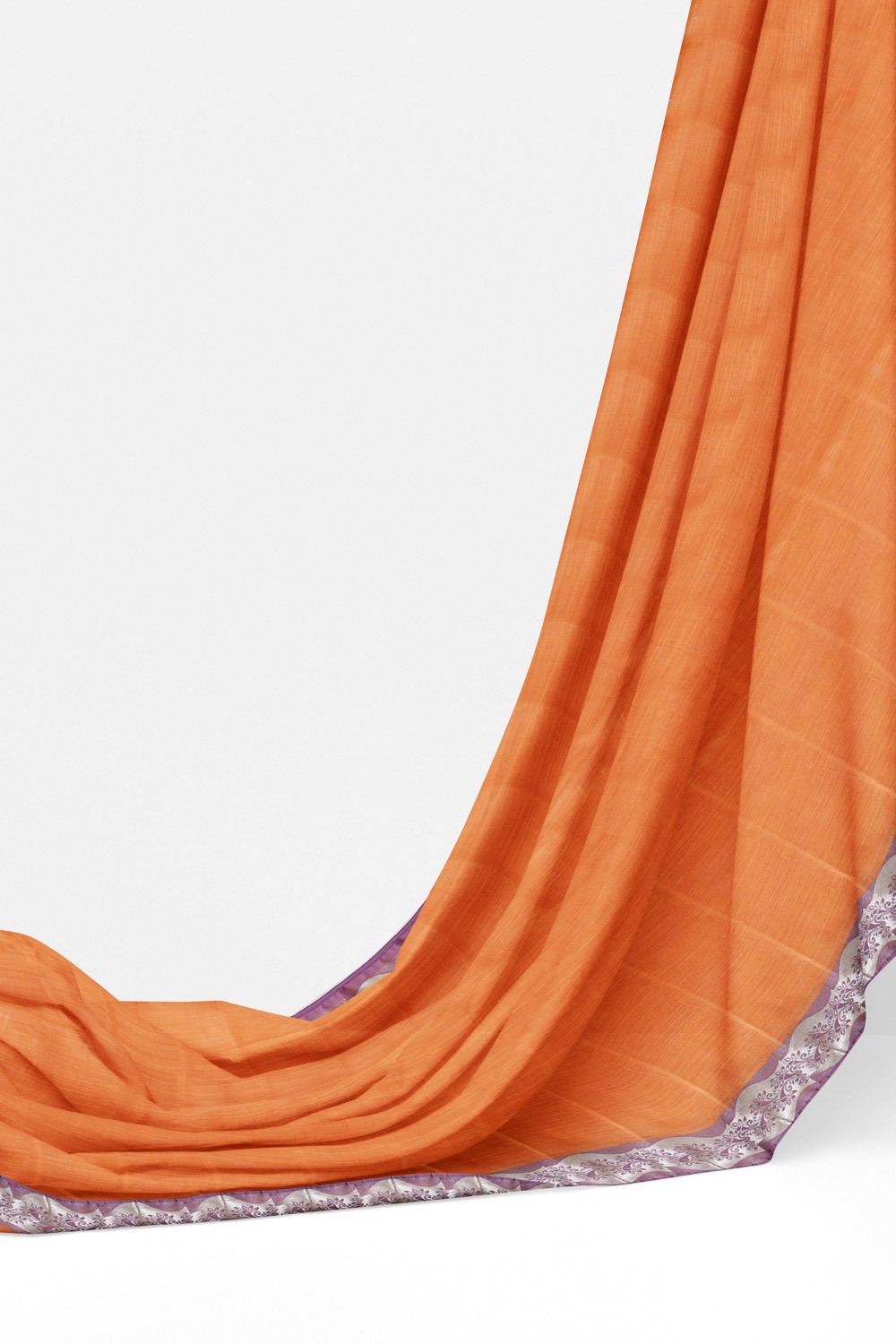 sri kumaran stores cikocotton saree orange saree with purple border 320221213