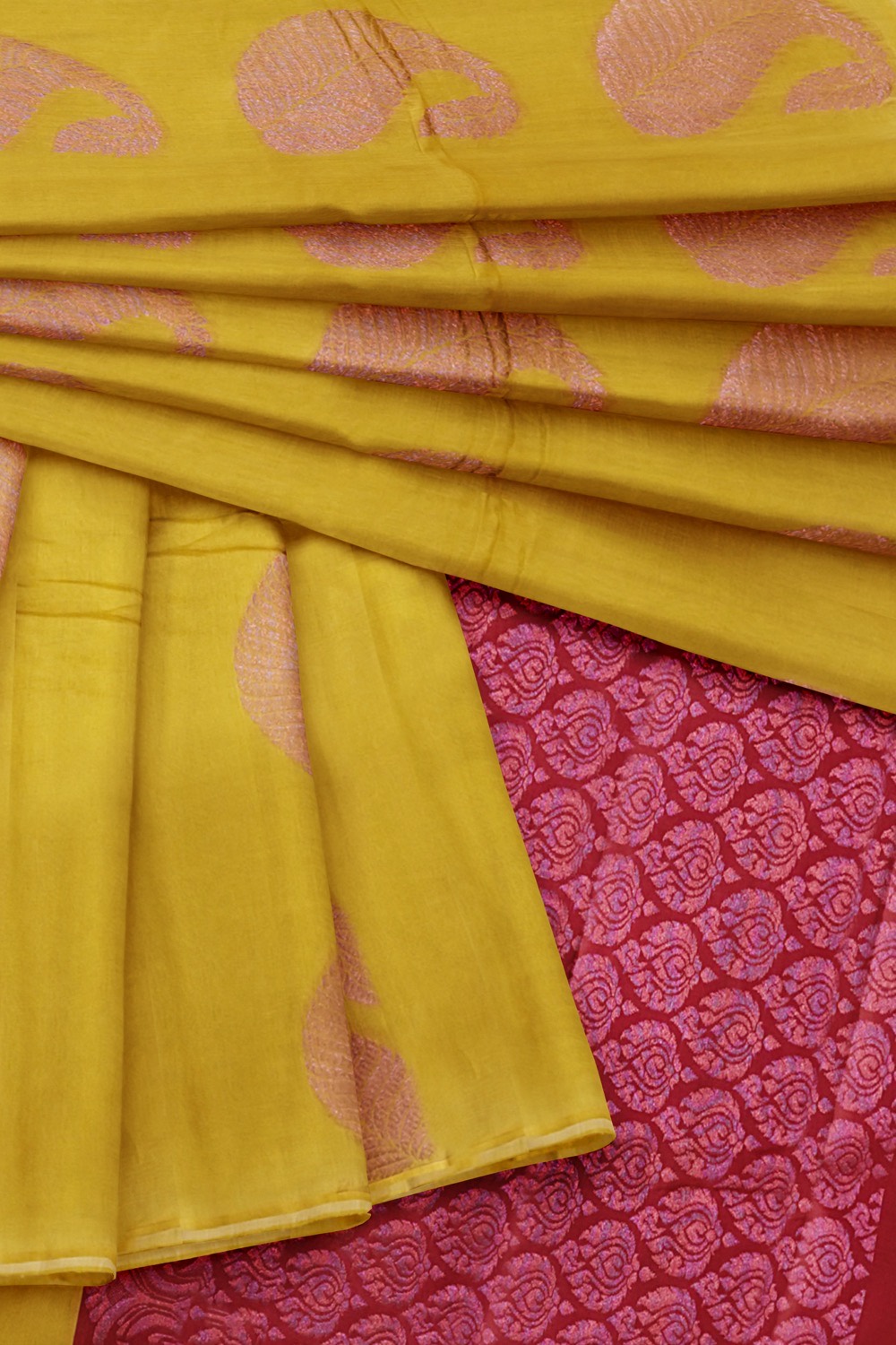 sri kumaran stores cikocotton saree yellow saree with golden floral border 420221213