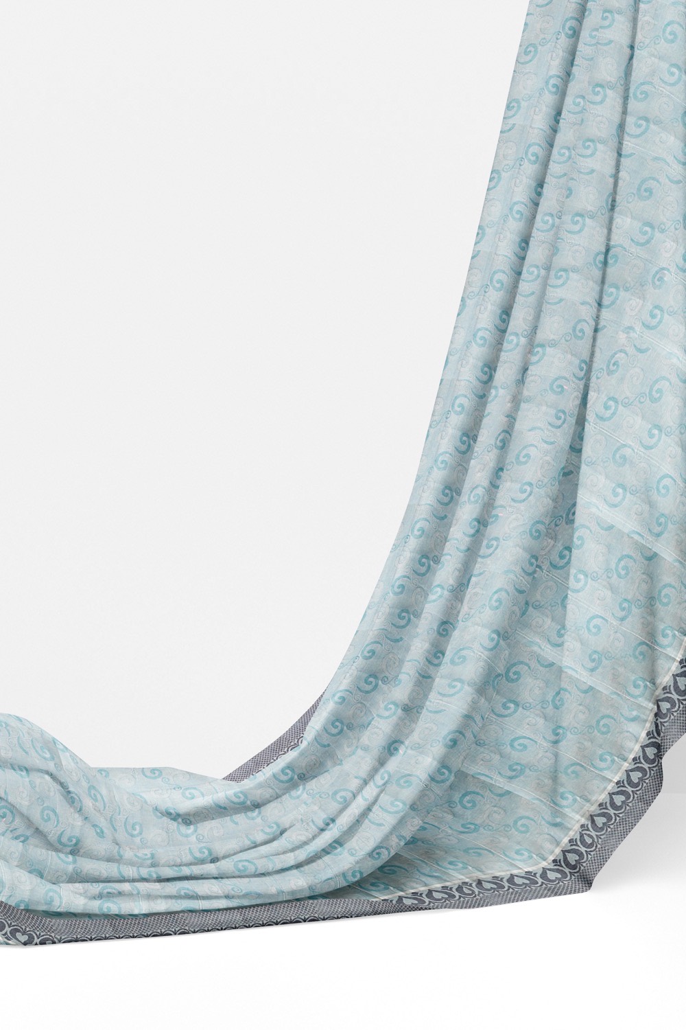 sri kumaran stores coimbatore cotton saree light blue saree with dark blue thread woven border 320221213