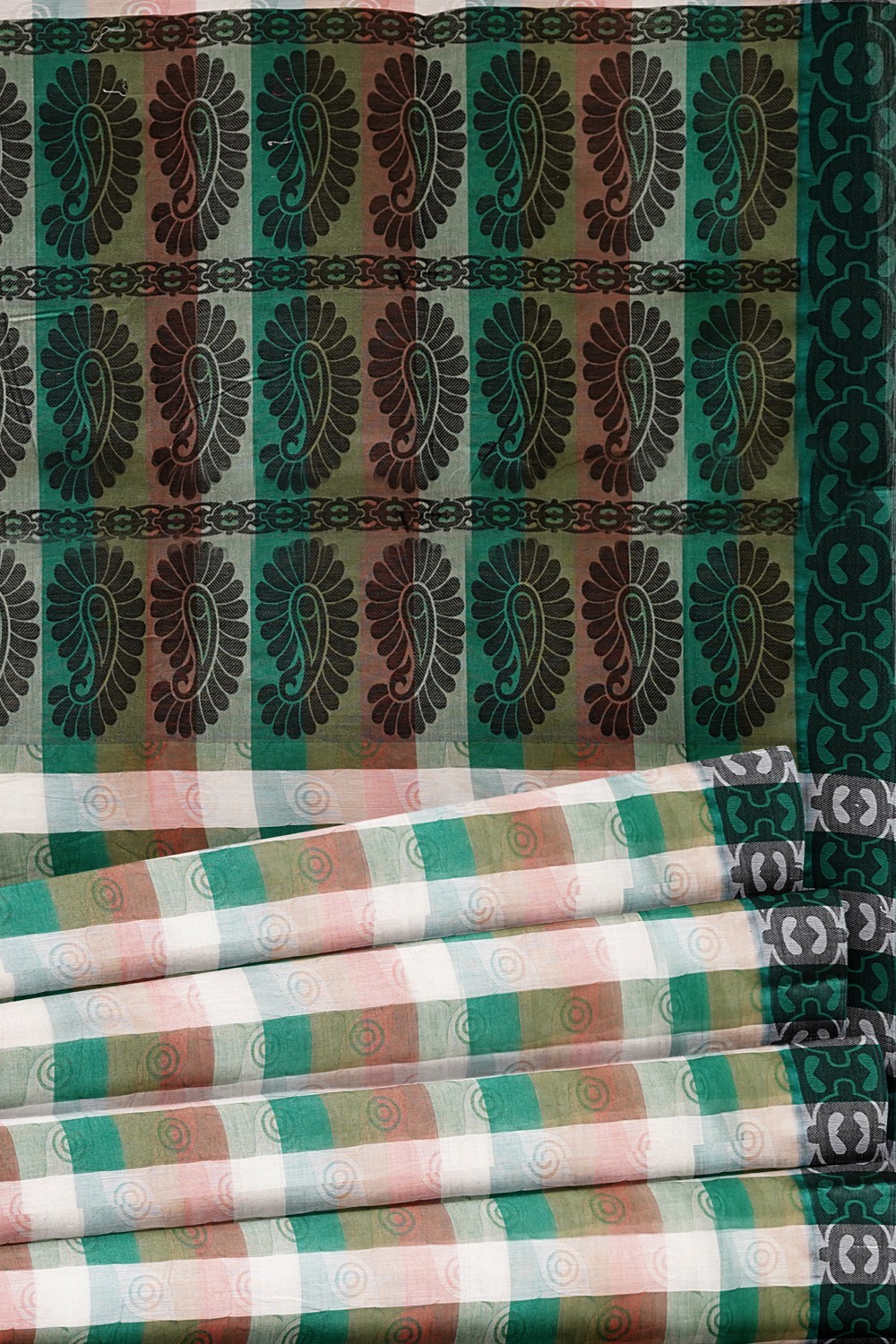 sri kumaran stores coimbatore cotton saree multi color strip saree with thread woven border 520221213