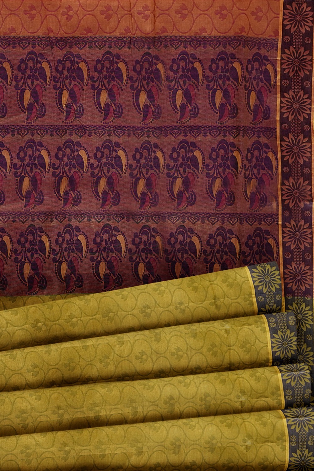 sri kumaran stores coimbatore cotton saree olive green saree with thread woven border 520221213