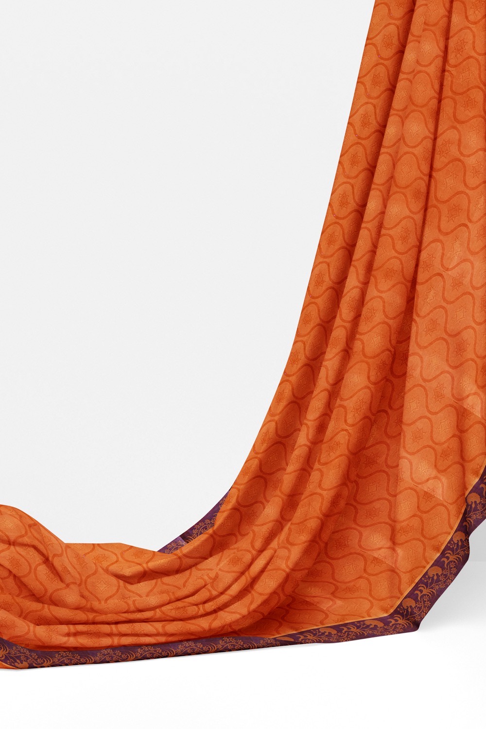 sri kumaran stores coimbatore cotton saree orange saree with dark blue border 320221213