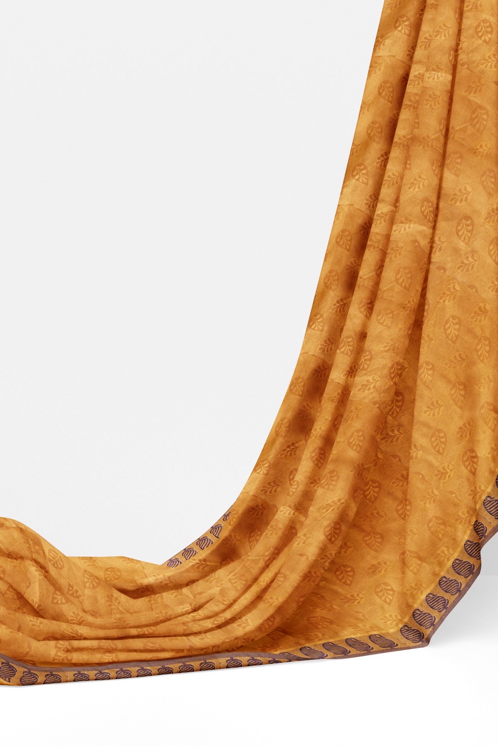 sri kumaran stores coimbatore cotton saree tawny brown saree with thread woven border 320221213