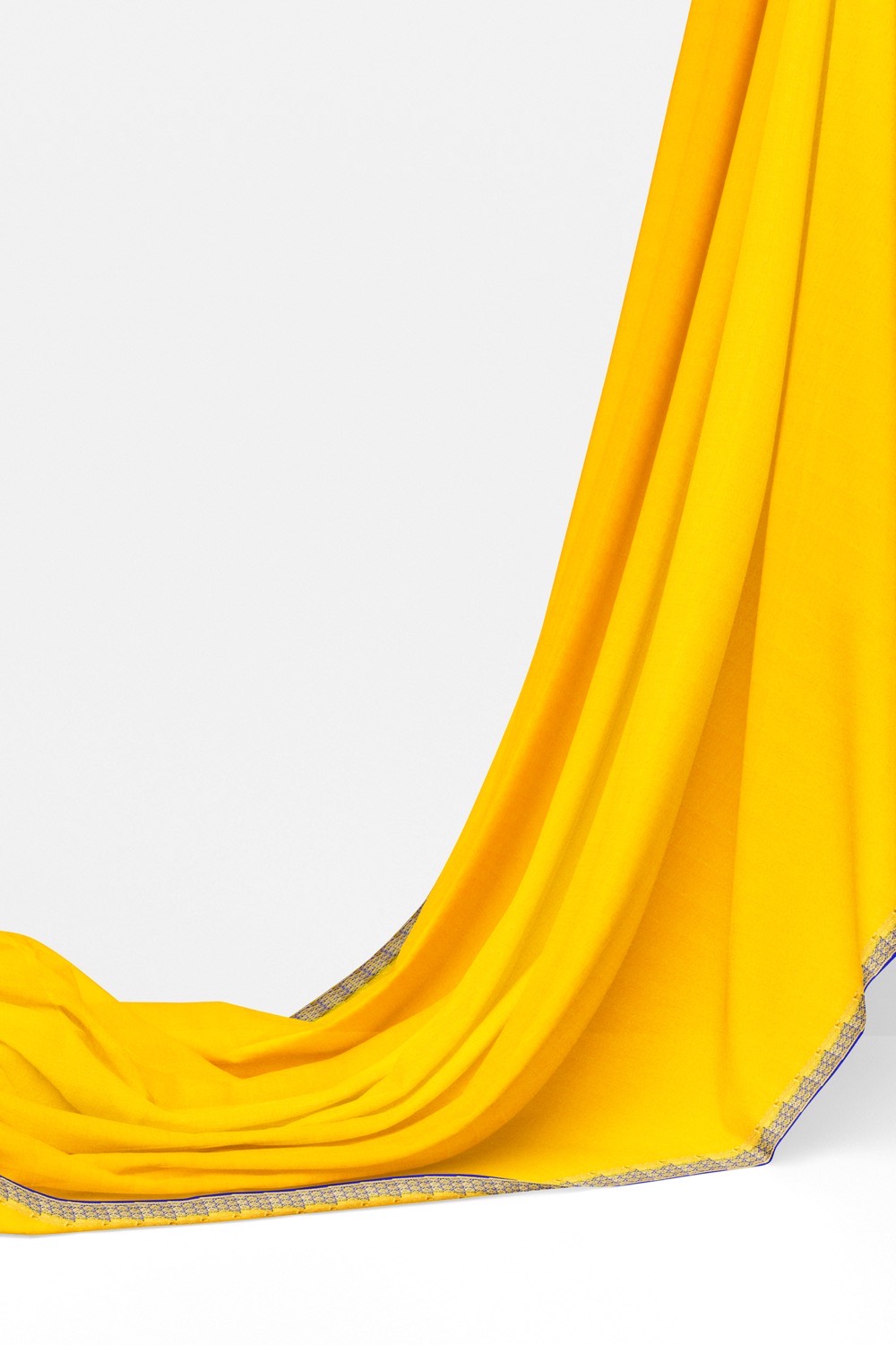 sri kumaran stores mysuru silk saree bumblebe yellow saree with blue pallu 3