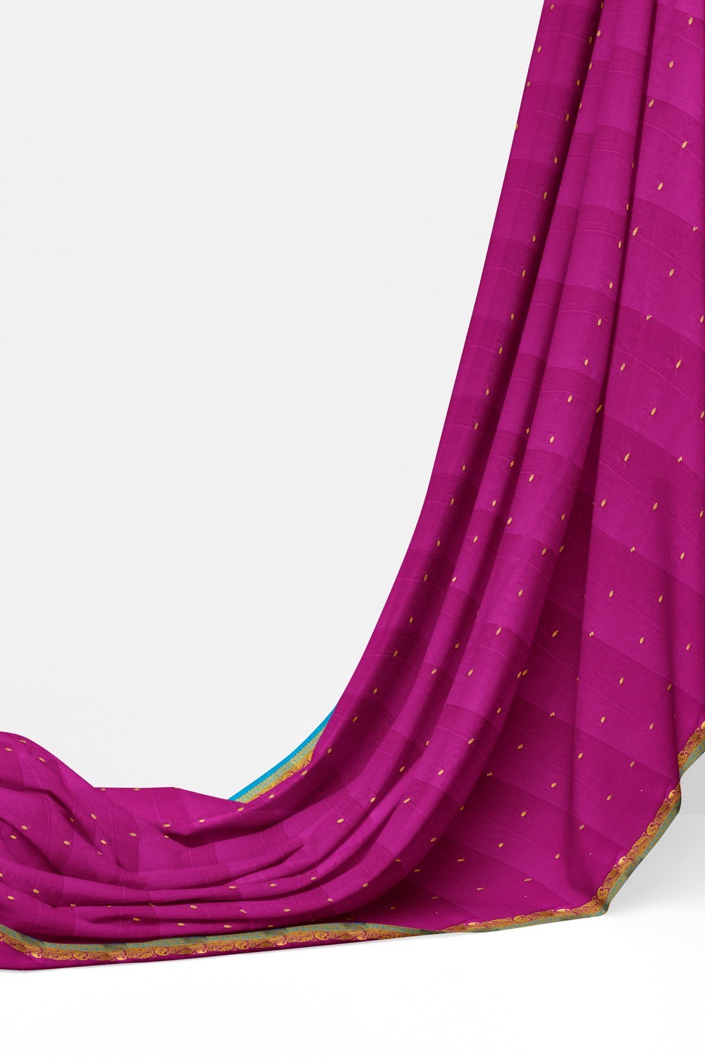 sri kumaran stores mysuru silk saree fuschia pink saree with blue pallu 3