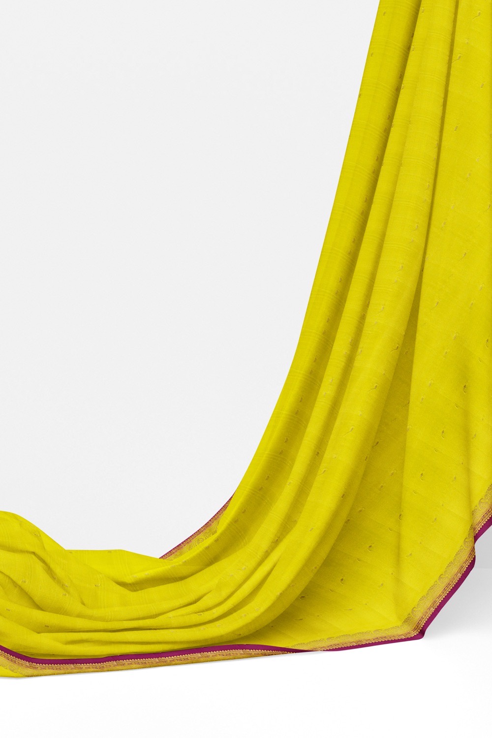 sri kumaran stores mysuru silk saree lime green saree with violet border and pallu 3