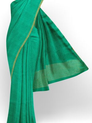 sri kumaran stores mysuru silk saree tarquoise blue saree with self emboss design 1