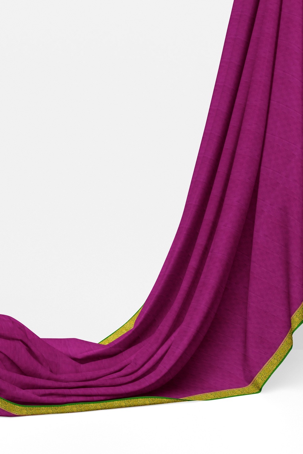 sri kumaran stores mysuru silk saree violet saree with grass green pallu and border 3