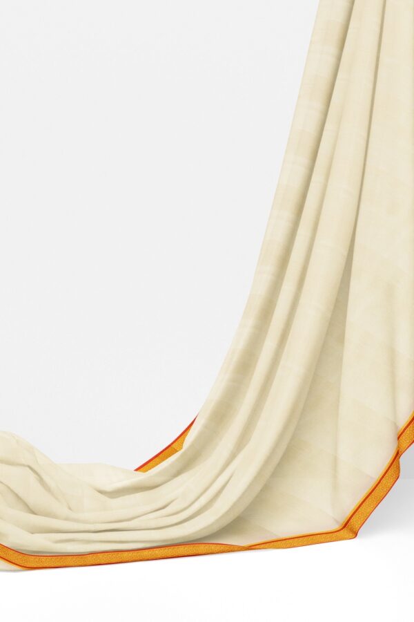 sri kumaran stores mysuru silk saree white saree with chilli red pallu and border 3